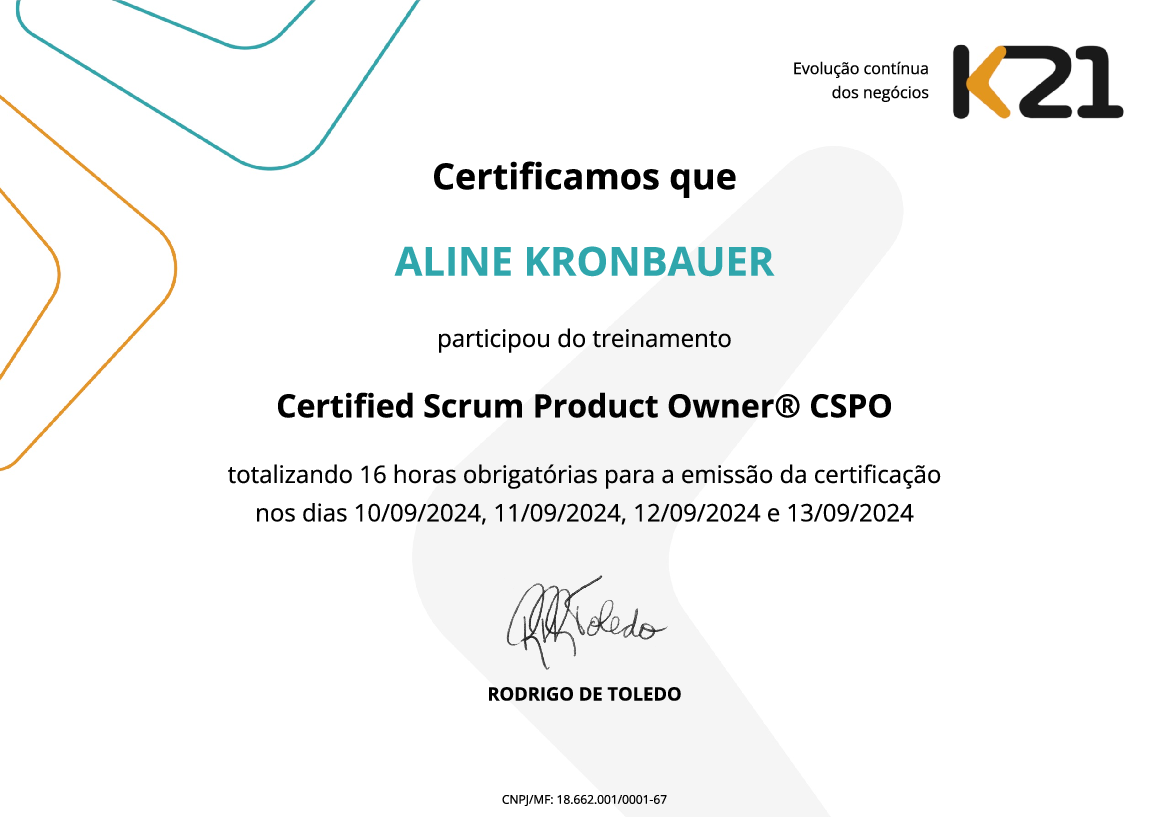 Certificado K21